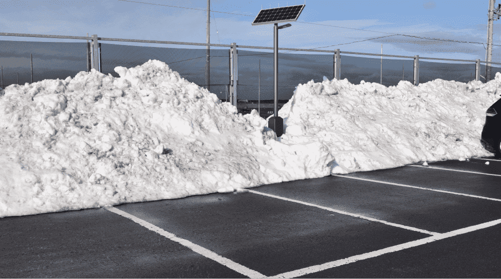 Clean Site After Snow Removal Service